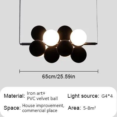 New Nordic Glass Ball Chandelier - Stylish Pendant Lamp for Dining, Living Room, and Bedroom