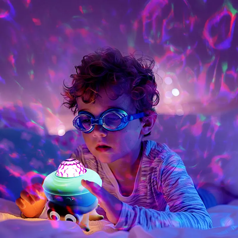 Ocean Octopus Projection Light | 8-Color Wave Night Light with Bluetooth