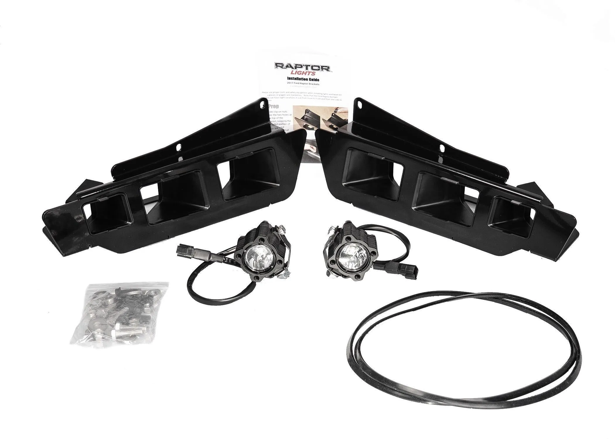 Offroad Alliance - Triple Bezel Fog Light Kit w/ Diode Dynamics SS3 Sport Lights - 2017-2020 Raptor