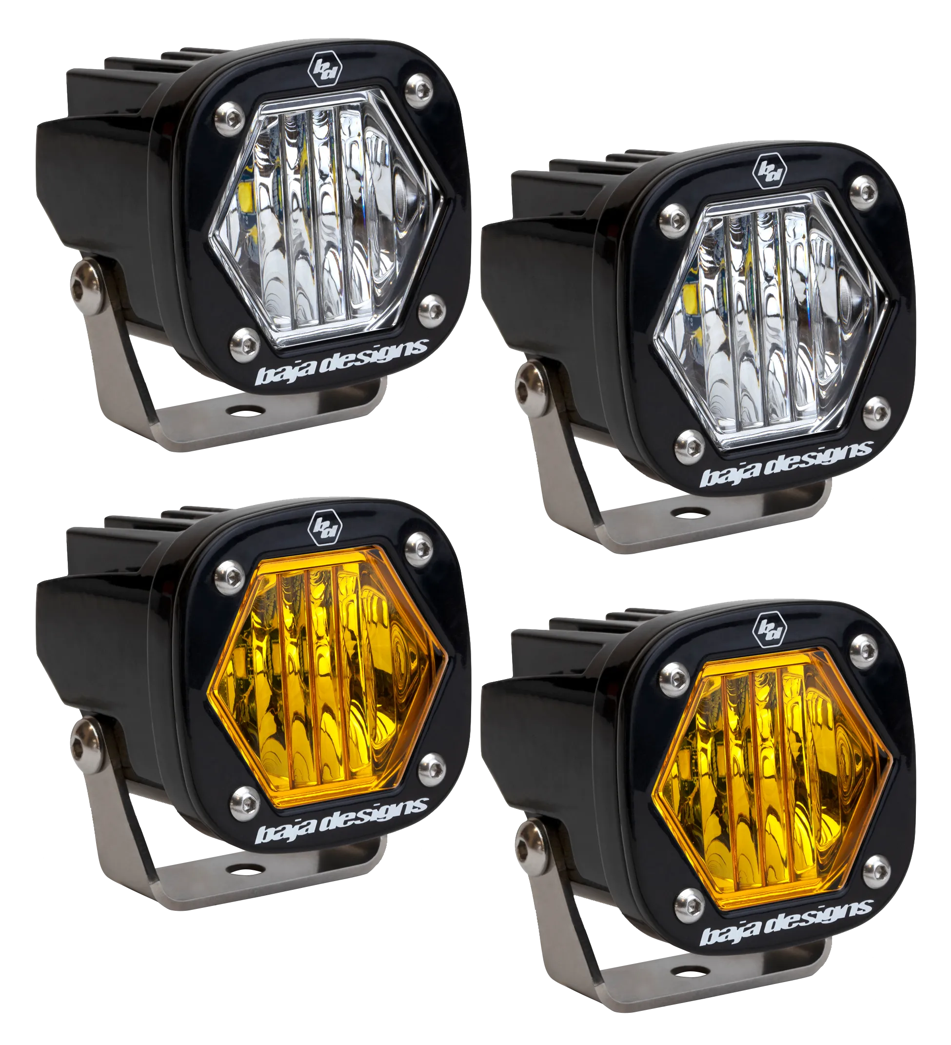 Offroad Alliance - Triple Bezel Fog Light Kit w/ Diode Dynamics SS3 Sport Lights - 2017-2020 Raptor