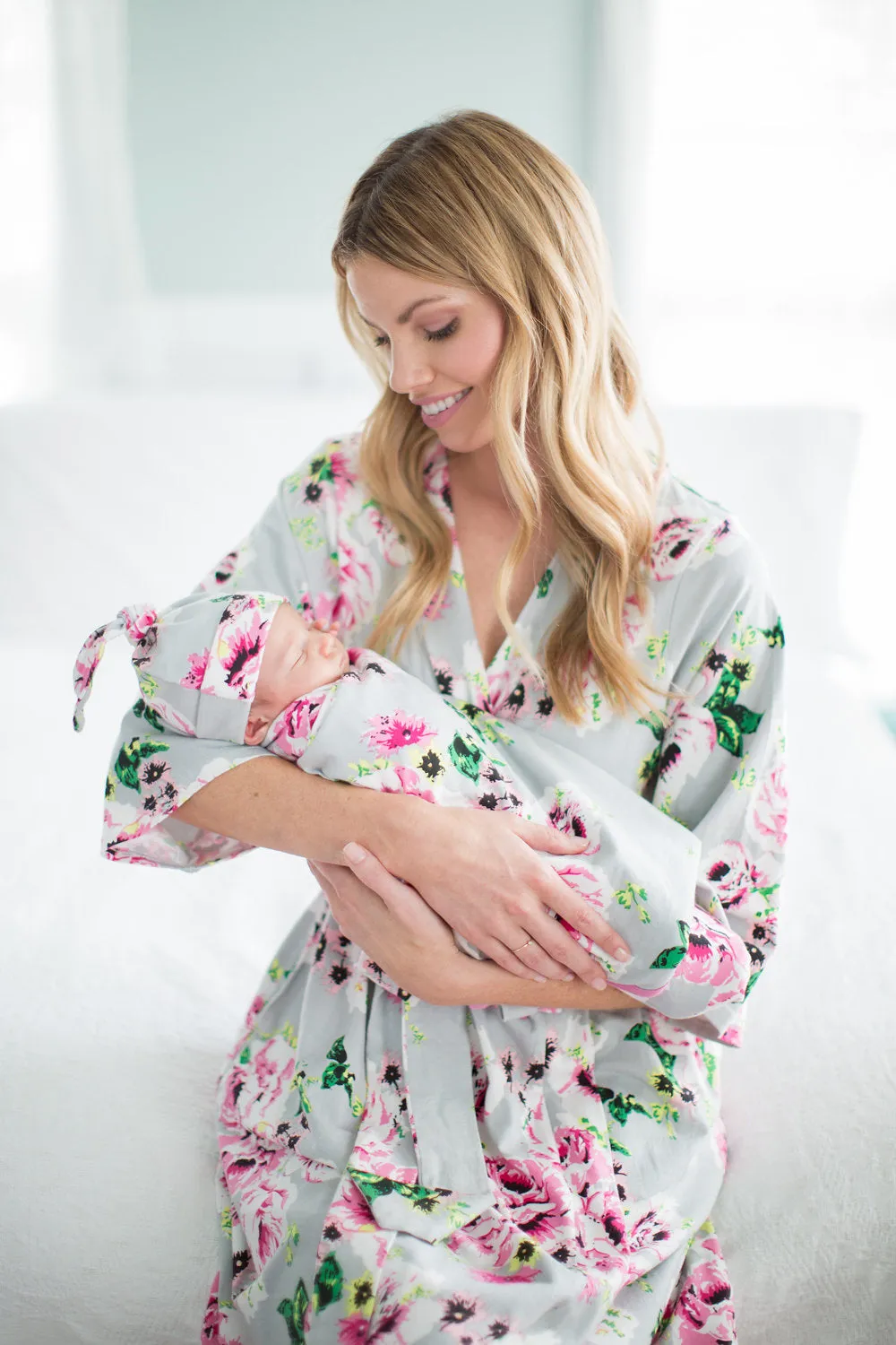 Olivia Robe, Dad Hat, and Baby Swaddle & Hat Set