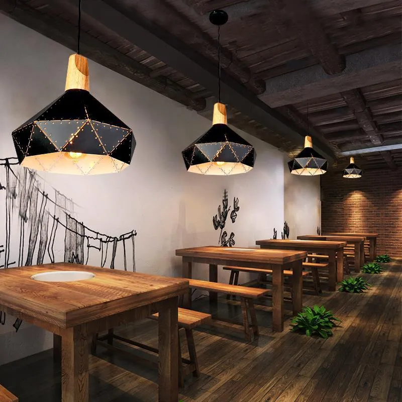 Pendant Lights Modern Lighting Lamps Diamond Shape Starry Metal Modern Lamp For Kitchen Island Dinning Living Room Decoration