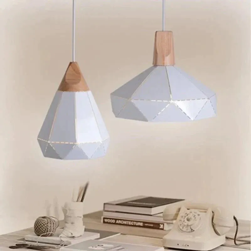 Pendant Lights Modern Lighting Lamps Diamond Shape Starry Metal Modern Lamp For Kitchen Island Dinning Living Room Decoration