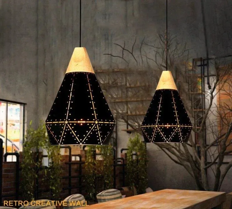 Pendant Lights Modern Lighting Lamps Diamond Shape Starry Metal Modern Lamp For Kitchen Island Dinning Living Room Decoration
