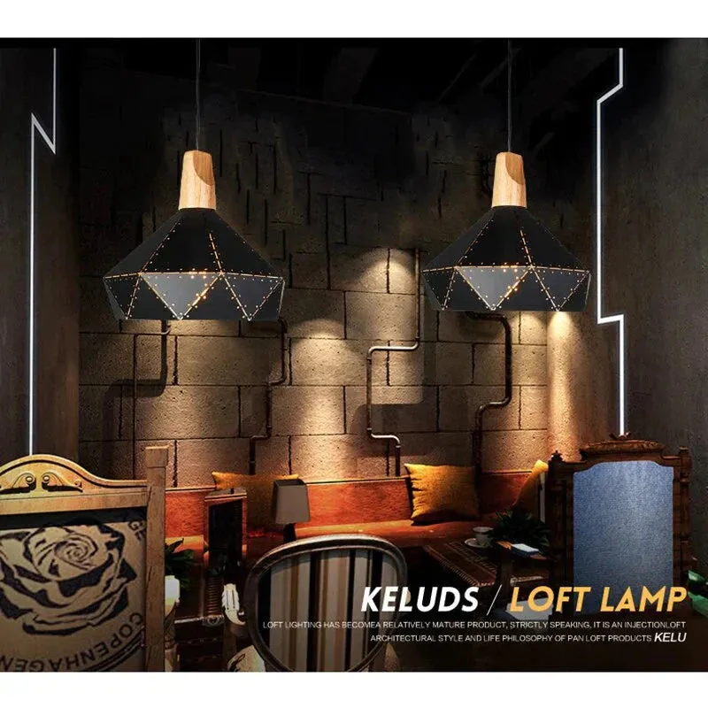 Pendant Lights Modern Lighting Lamps Diamond Shape Starry Metal Modern Lamp For Kitchen Island Dinning Living Room Decoration