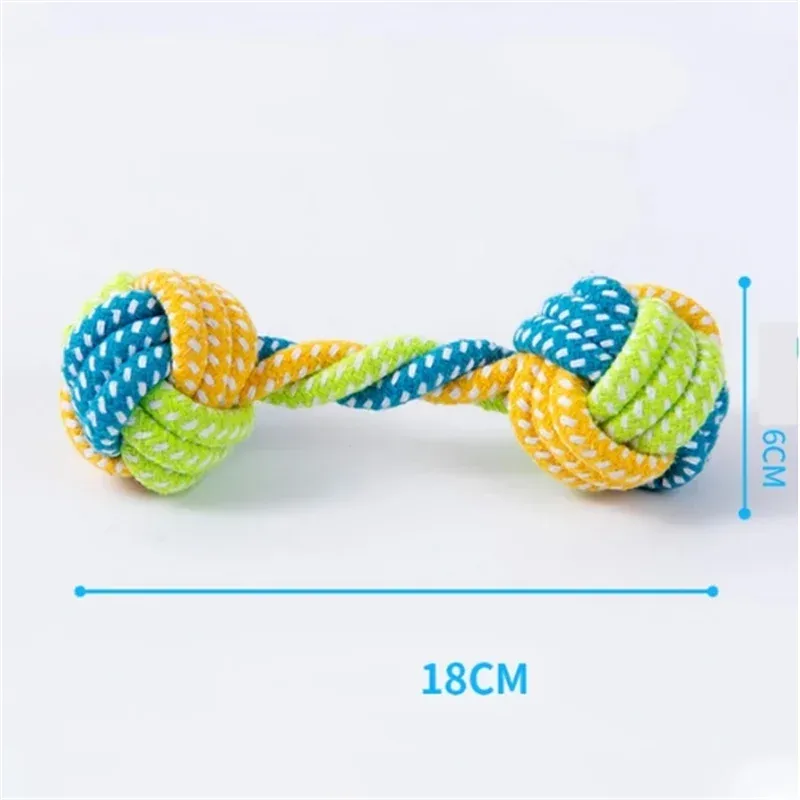 Pet Dog Toys for Large Small Dogs Toy Interactive Cotton Rope Mini Dog Toys Ball for Dogs Accessories Toothbrush Chew Puppy Toy