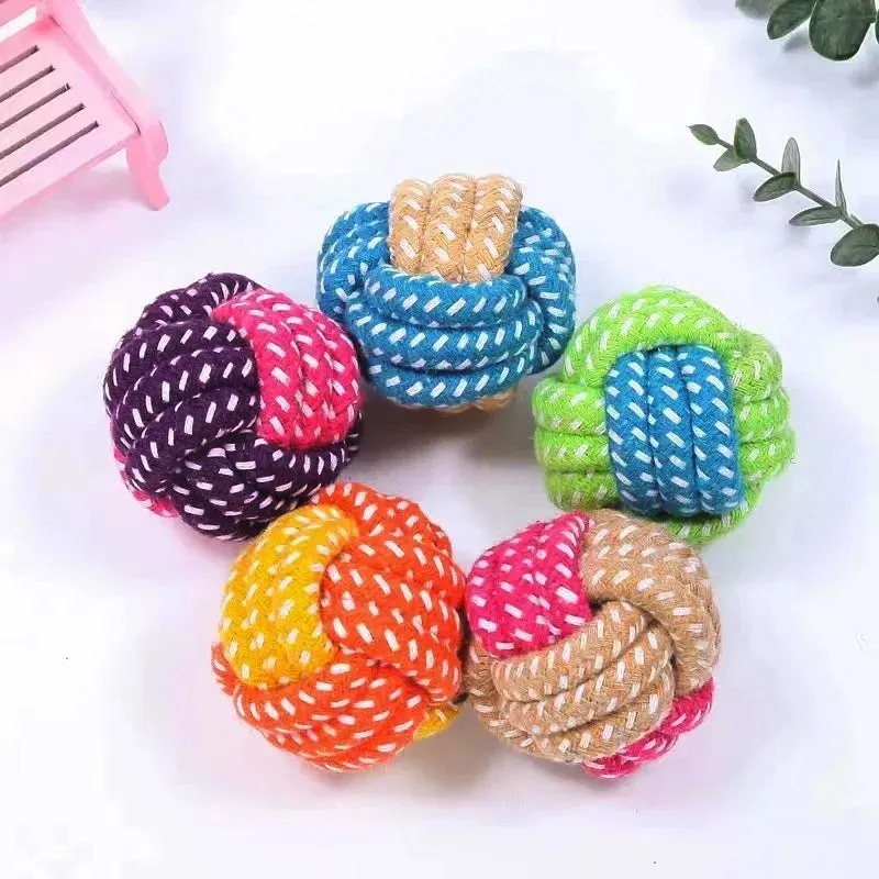 Pet Dog Toys for Large Small Dogs Toy InteractiveCotton Rope Mini Dog Toys Ball for DogsAccessories Toothbrush Chew Puppy Toy