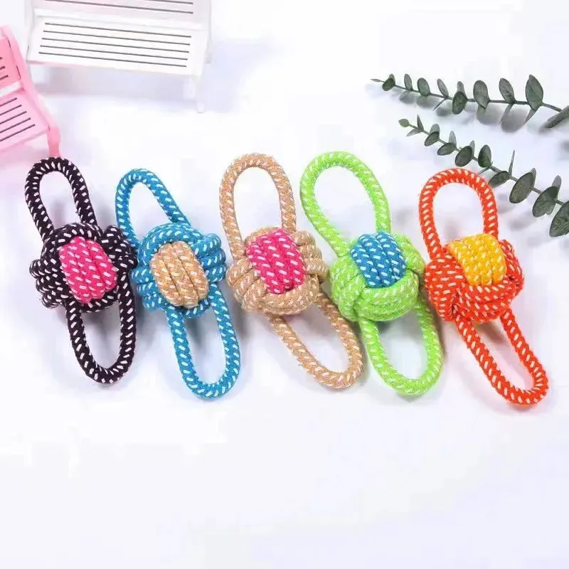 Pet Dog Toys for Large Small Dogs Toy InteractiveCotton Rope Mini Dog Toys Ball for DogsAccessories Toothbrush Chew Puppy Toy