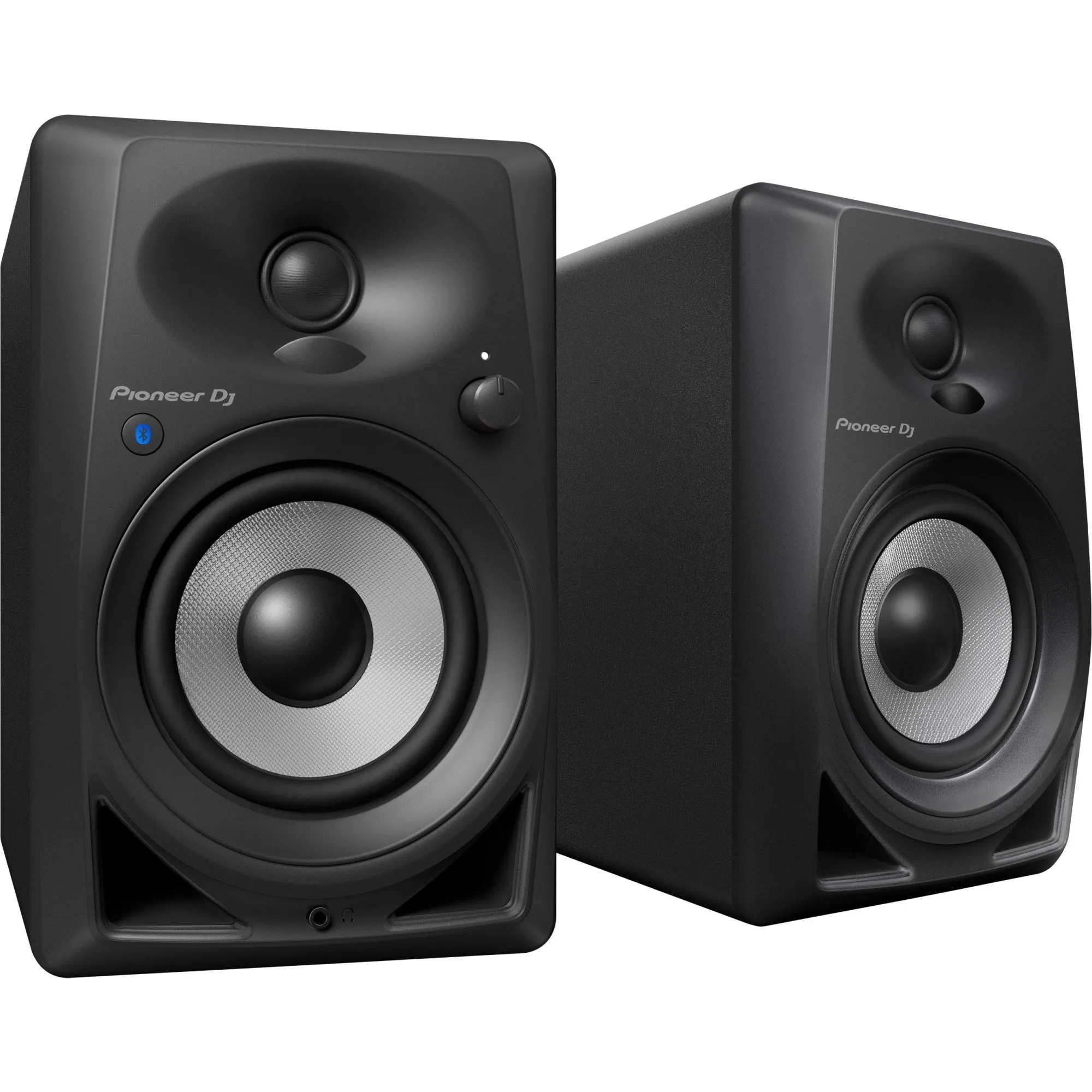 Pioneer DJ DM-40BT-W 4” Desktop Studio Monitor System with Bluetooth Connectivity, Professional Audio Equipment, Electronic Bluetooth Speakers, Black