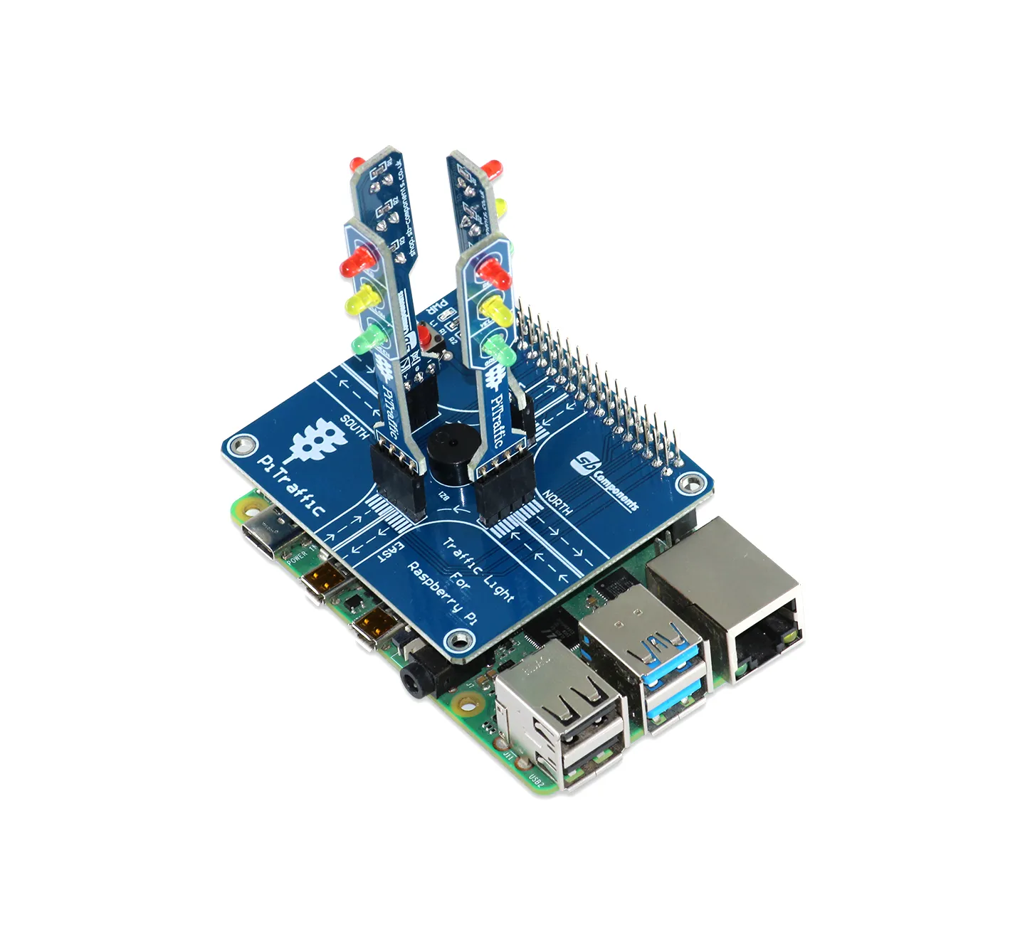 PiTraffic - Raspberry Pi Traffic Light Shield