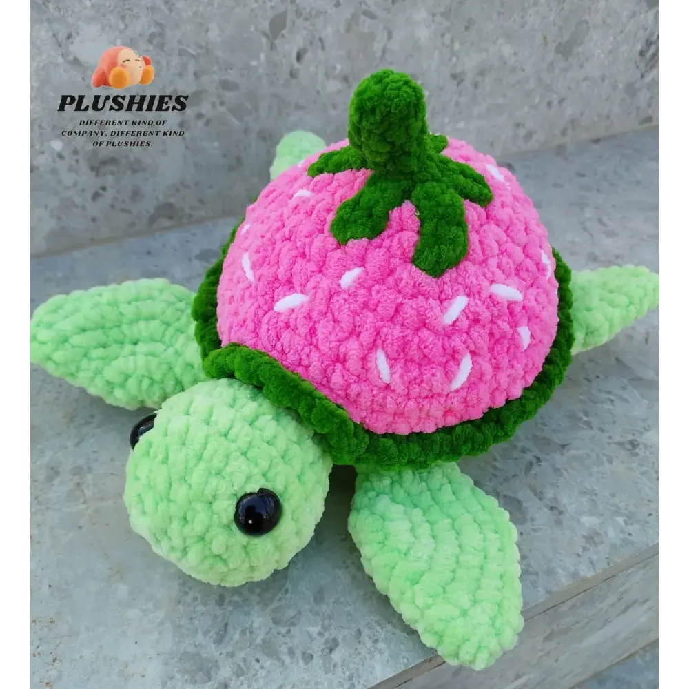 Playful Turtle Strawberry Delight