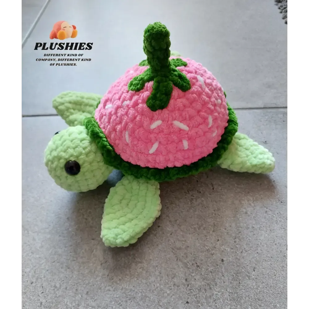 Playful Turtle Strawberry Delight