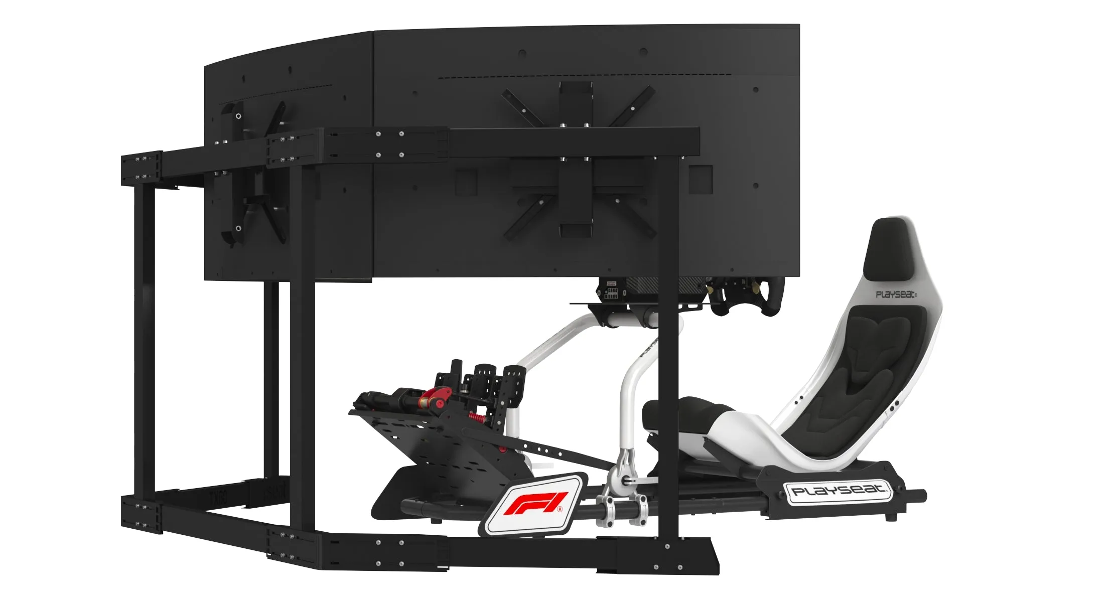 Playseat Formula Instinct F1 Edition Racing Simulator Seat with 3 Monitors 3D Model