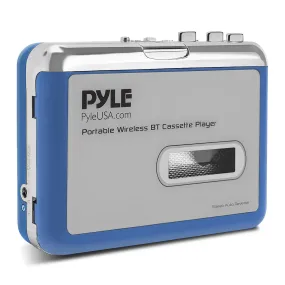 Portable Wireless Bt Cassette Player - Lid Switcher, Aux Port W/ Led Indicator