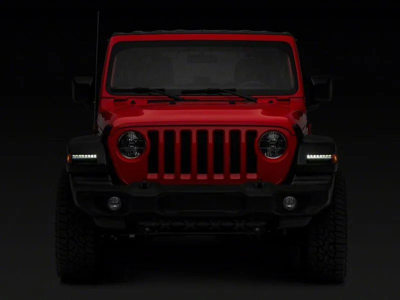 Raxiom 18-23 Jeep Wrangler JL Sport Axial Series SEQL LED Parking/Turn Signal Lights- Smoked