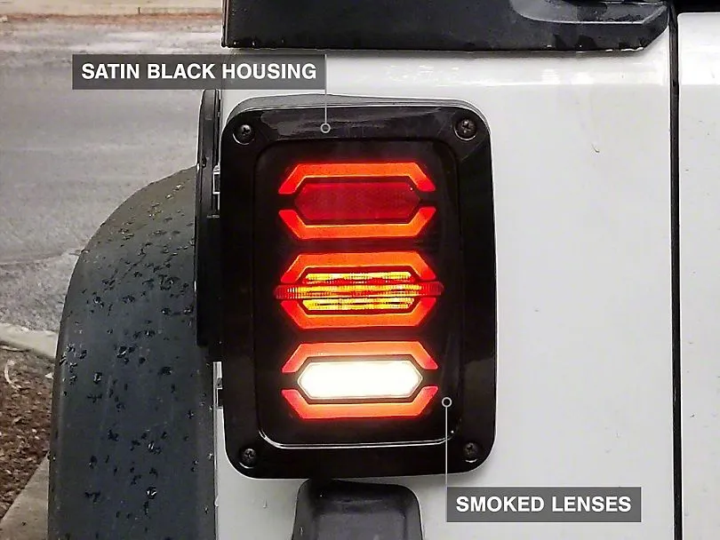 Raxiom Tail Lights Jeep Wrangler JK (2007-2018) Axial Series Vision / LED V1 / LED V2 / JL Style / Axial Series