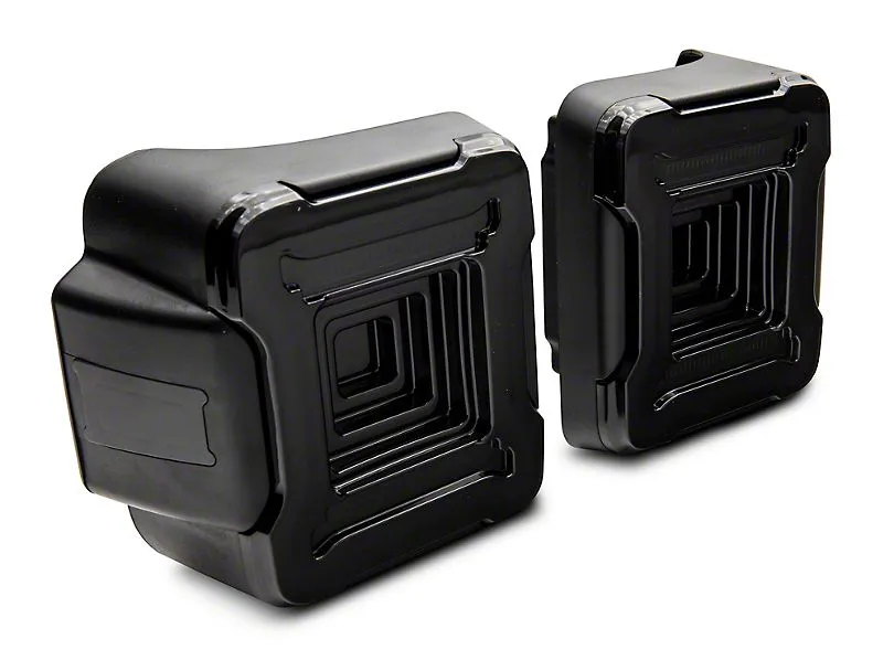 Raxiom Tail Lights Jeep Wrangler JL (18-23) [Axial Series Plateau] Black Housing / Smoked Lens