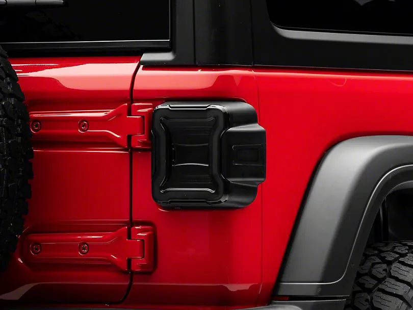 Raxiom Tail Lights Jeep Wrangler JL (18-23) [w/ Factory Halogen Lights] Black Housing / Smoked or Red Lens