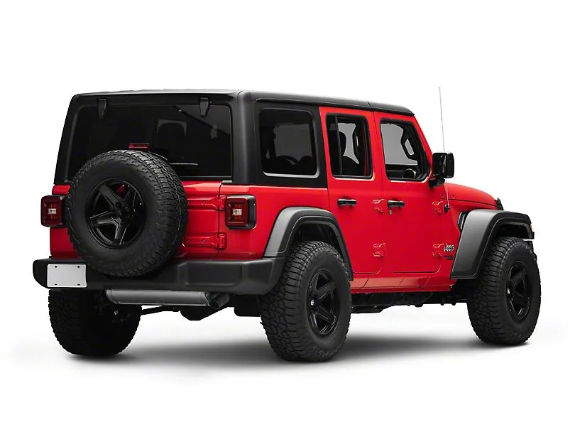 Raxiom Tail Lights Jeep Wrangler JL (18-23) [w/ Factory Halogen Lights] Black Housing / Smoked or Red Lens