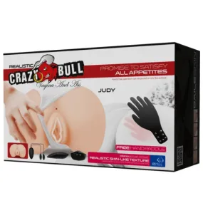 Realistic Vibrating Masturbator Crazy Bull Vagina and Ass 'Judy'