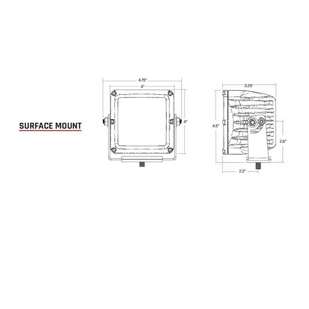 RIGID Industries 905113 SR-Q Series PRO Flood LED (Pair) - Black