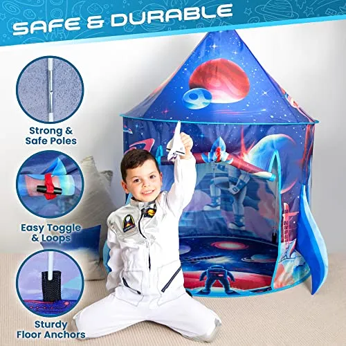 Rocket Ship Play Tent With Blast Off Button Rocket Tent Rocket Ship Toys