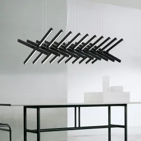 Rotatable Light Bars Chandelier: Illuminate Your Space