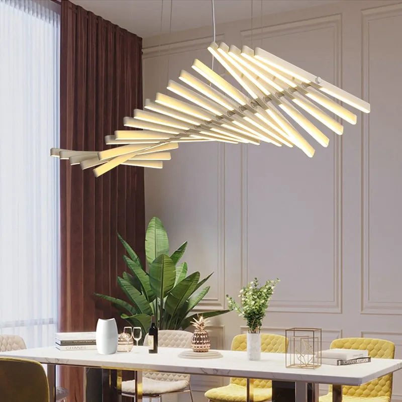 Rotatable Light Bars Chandelier: Illuminate Your Space