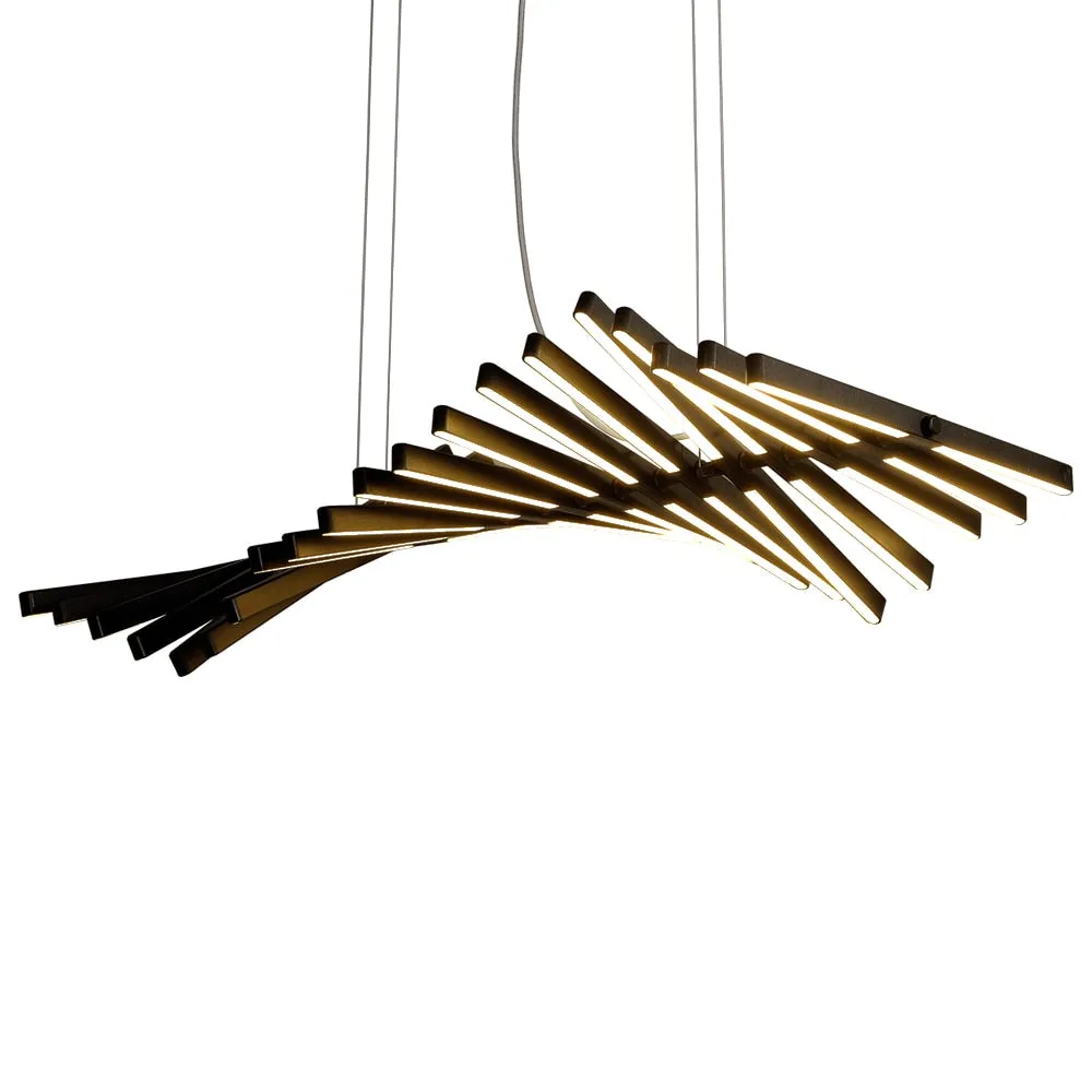 Rotatable Light Bars Chandelier: Illuminate Your Space