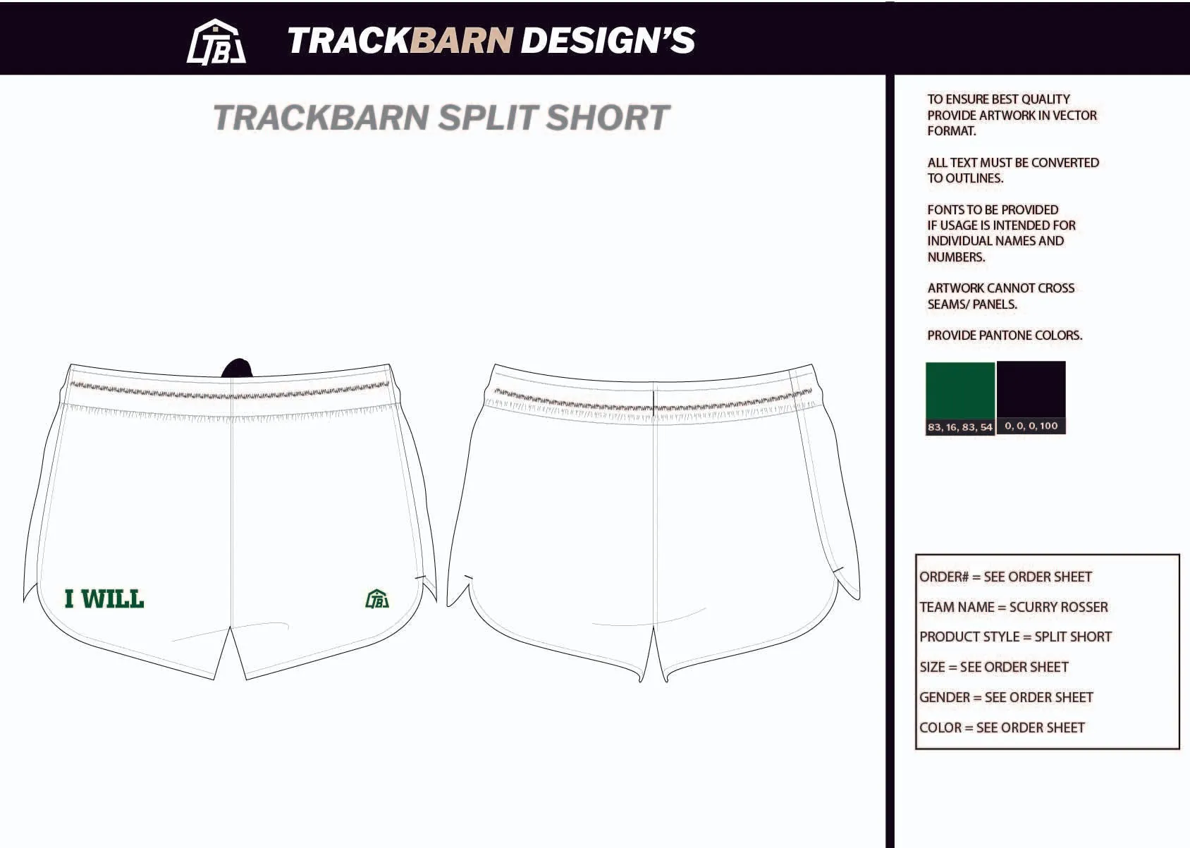 Scurry-Rosser- Youth Split Track Short