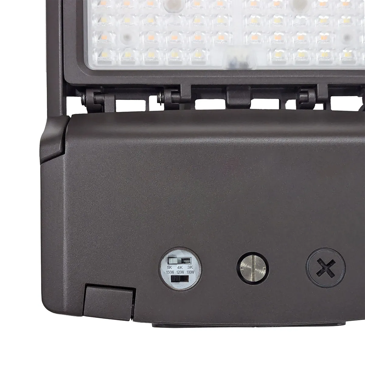 Selectable Shoebox Area Light with Field-Swappable Optics
