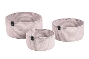 Set of Light Grey Cotton Organizers