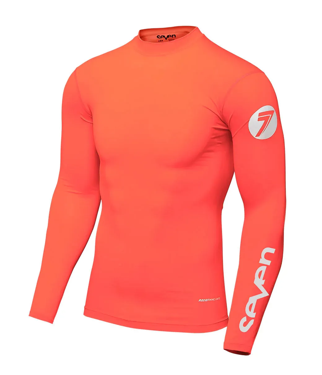 Seven MX Zero Youth Compression Jersey (Coral | Size: YM)