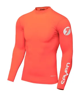 Seven MX Zero Youth Compression Jersey (Coral | Size: YM)