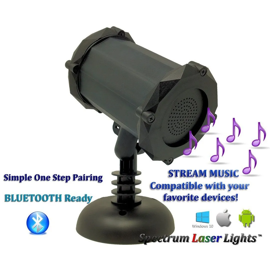 Spectrum Firefly Yellow Laser Projector with Blue LED Cloud & Bluetooth Speaker (SL-55)