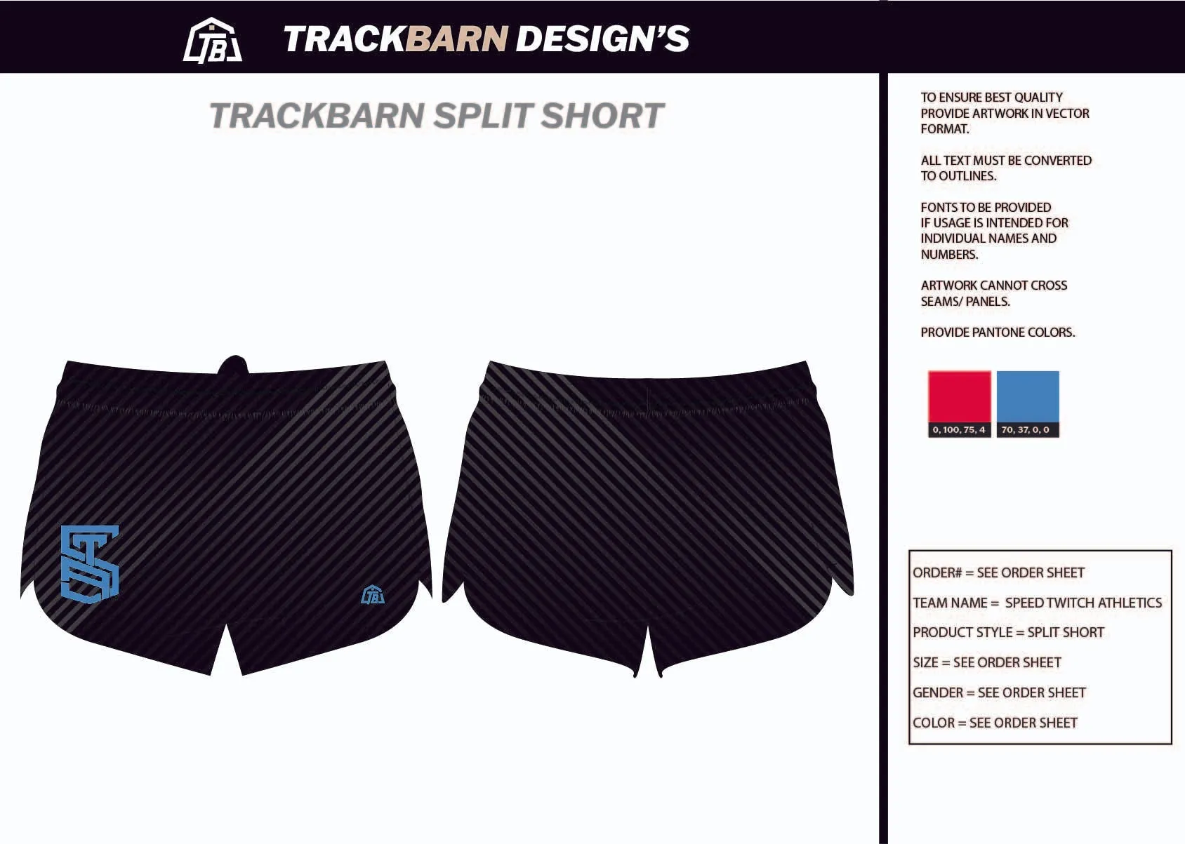 Speed-Twitch-Athletics Youth Split Track Short
