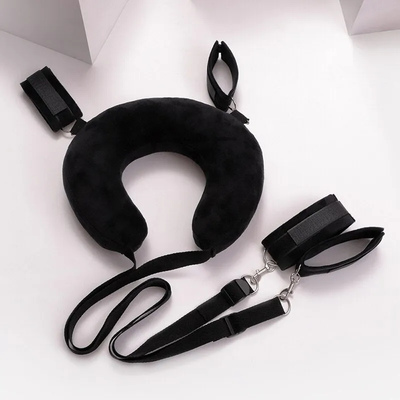 Split Leg Pillows Bondage Set Ankle Cuffs Handcuffs Leg Cuffs Sex Pillow