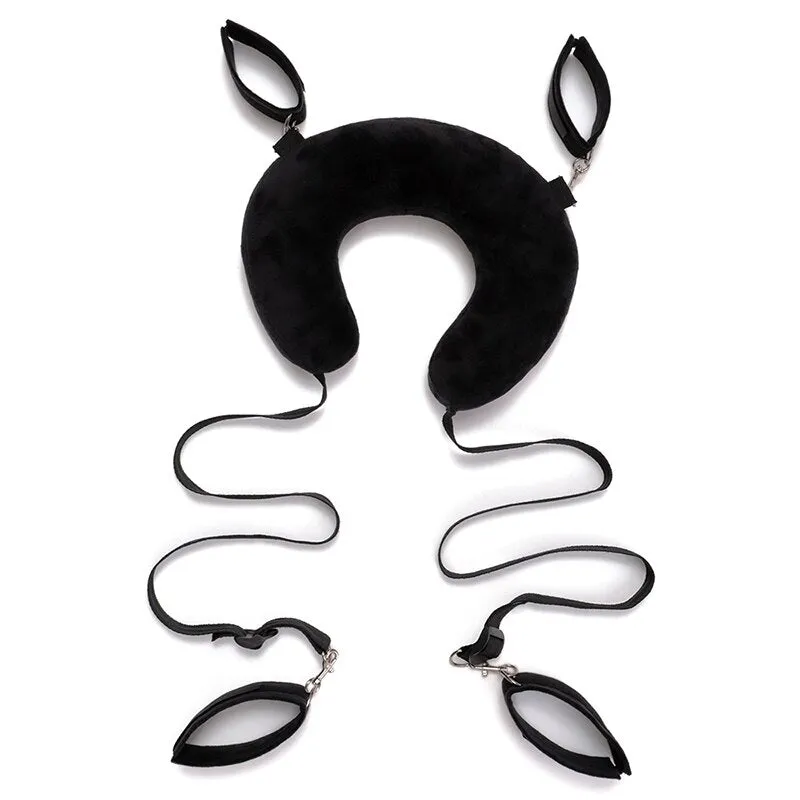 Split Leg Pillows Bondage Set Ankle Cuffs Handcuffs Leg Cuffs Sex Pillow
