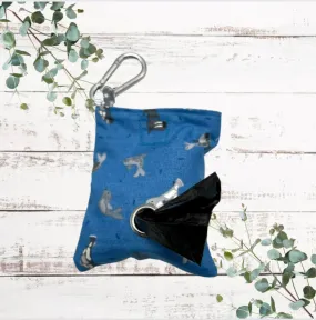 St Ives Seal print handmade dog poo bag dispenser