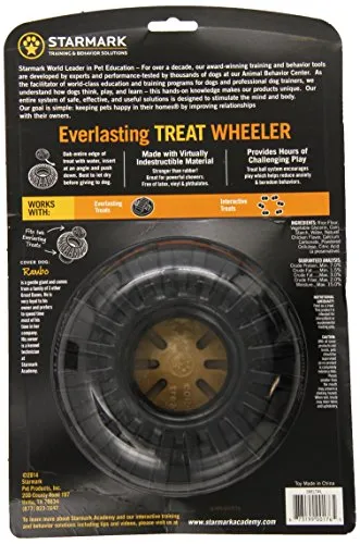 Starmark Everlasting Refillable Dog Treat Ball w/ Treat | Large