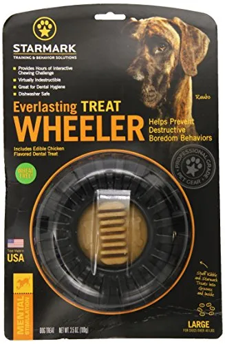 Starmark Everlasting Refillable Dog Treat Ball w/ Treat | Large