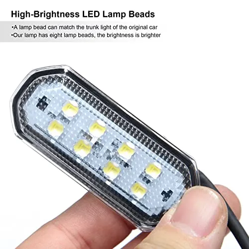 Super Bright 6000K Diamond White LED Trunk Light for Tesla Model Y (White, 1-Piece)
