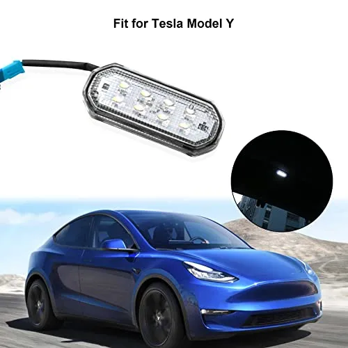 Super Bright 6000K Diamond White LED Trunk Light for Tesla Model Y (White, 1-Piece)