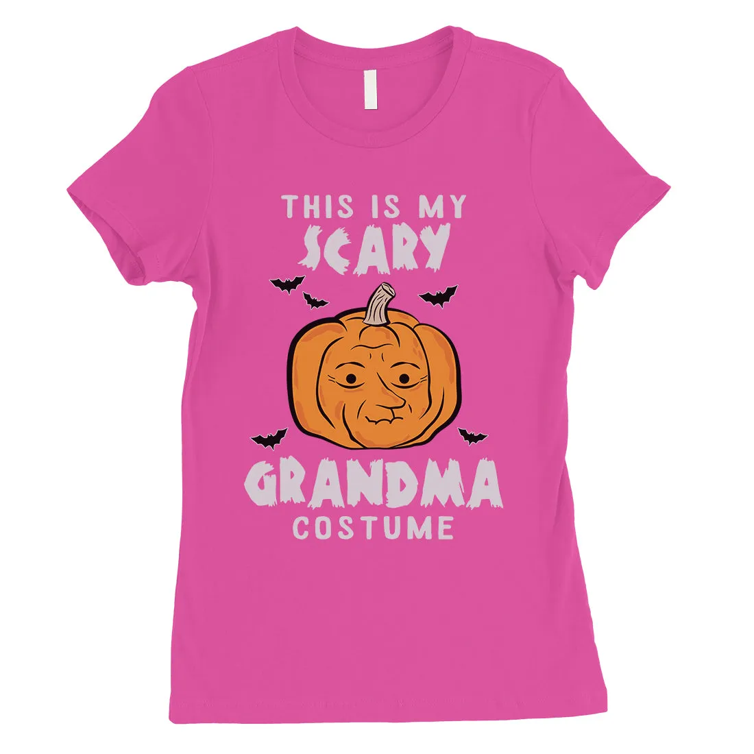 This is My Scary Grandma Costume Pumpkin Halloween Womens T-Shirt