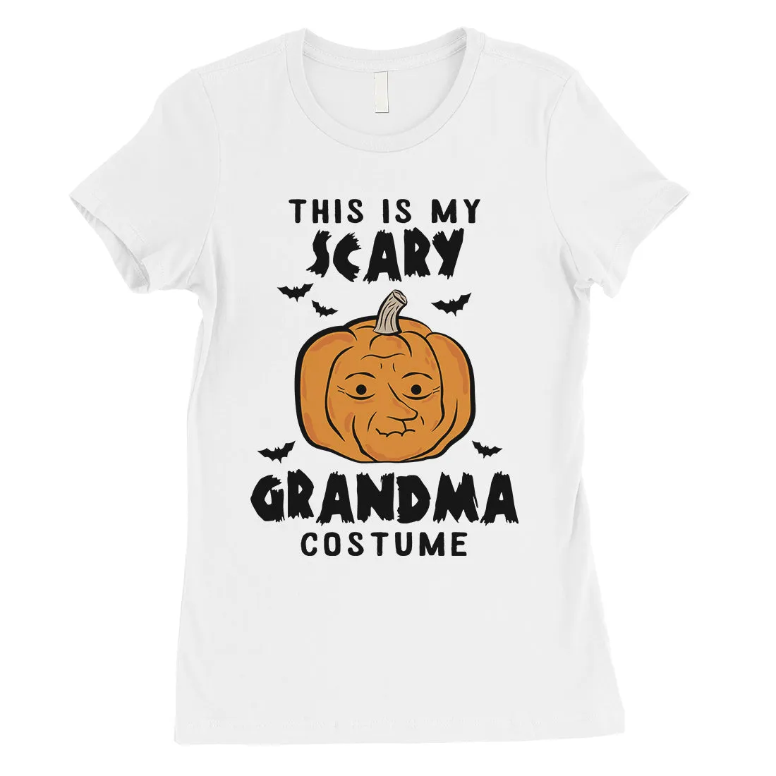 This is My Scary Grandma Costume Pumpkin Halloween Womens T-Shirt