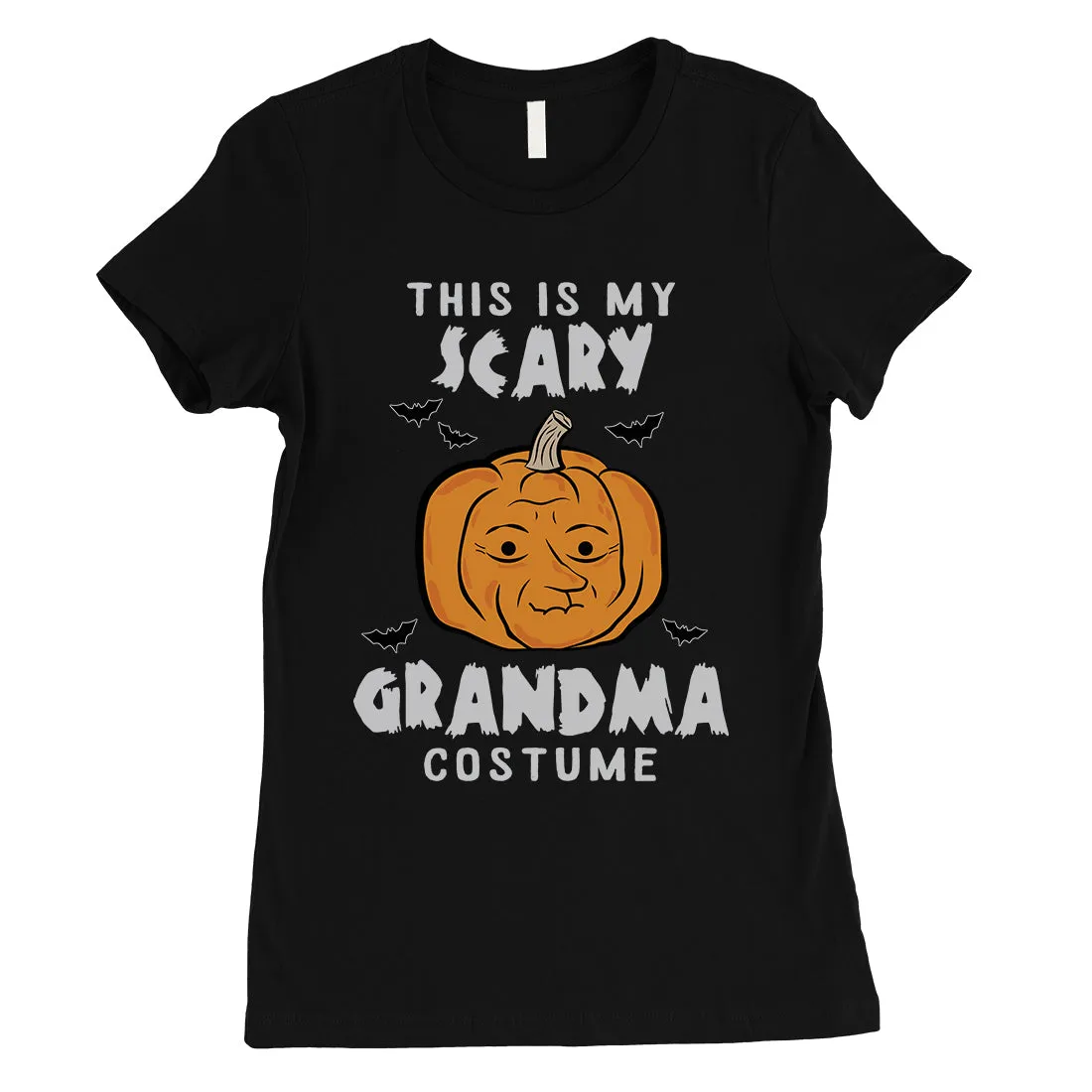 This is My Scary Grandma Costume Pumpkin Halloween Womens T-Shirt