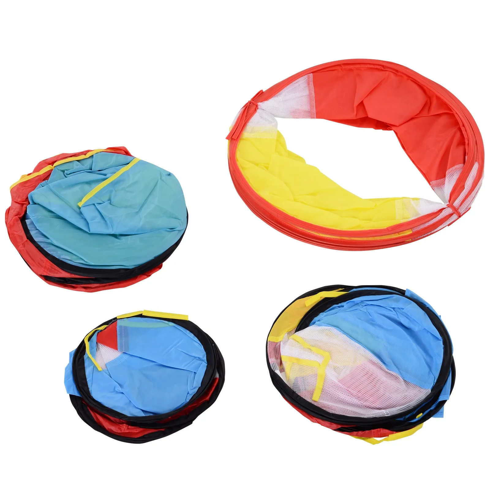 Toddler Polyester 3 in 1 Pop Up House Tent Play Tunnel Multi-Colour