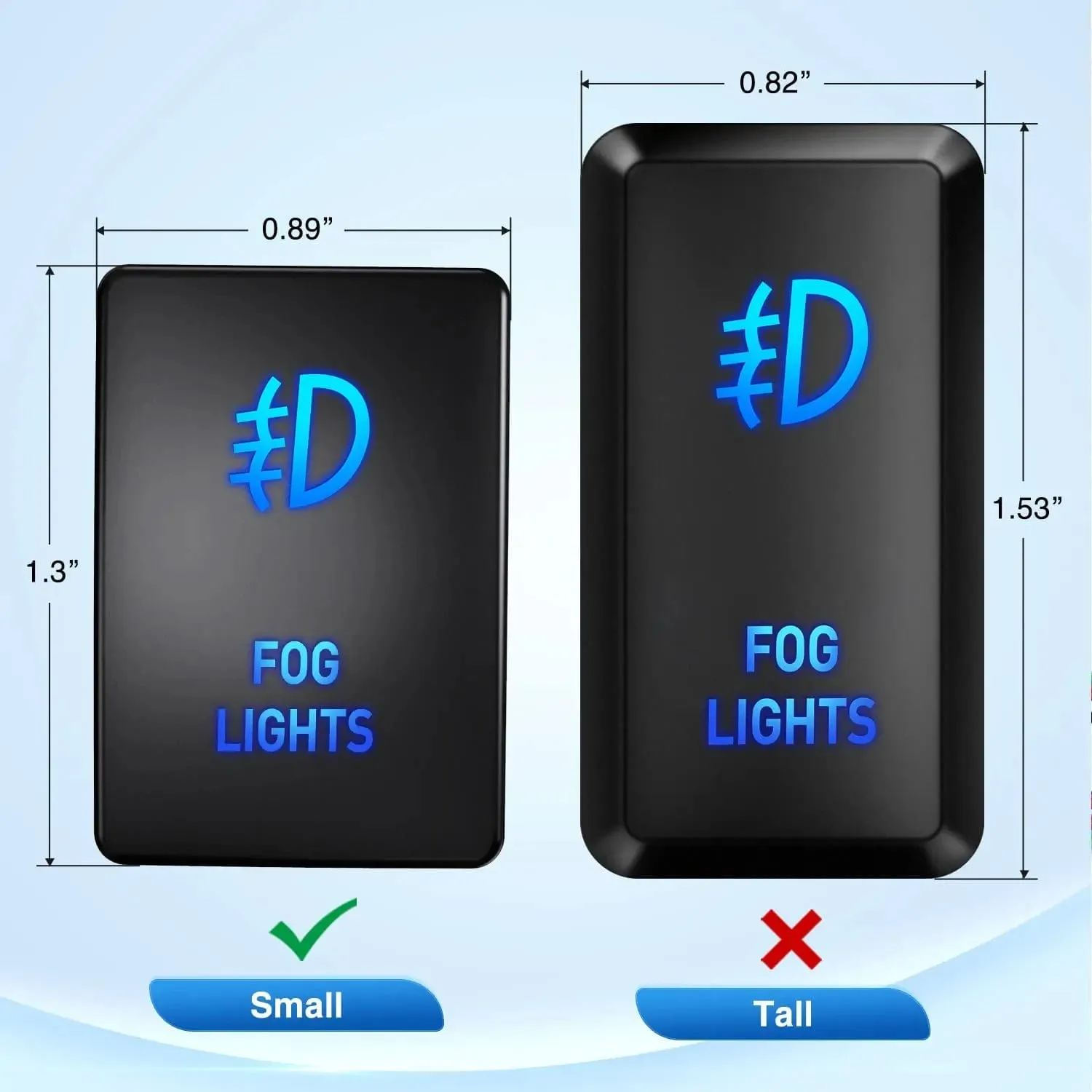 Toyota Fog Lights Push Button ON/Off Small Switch
