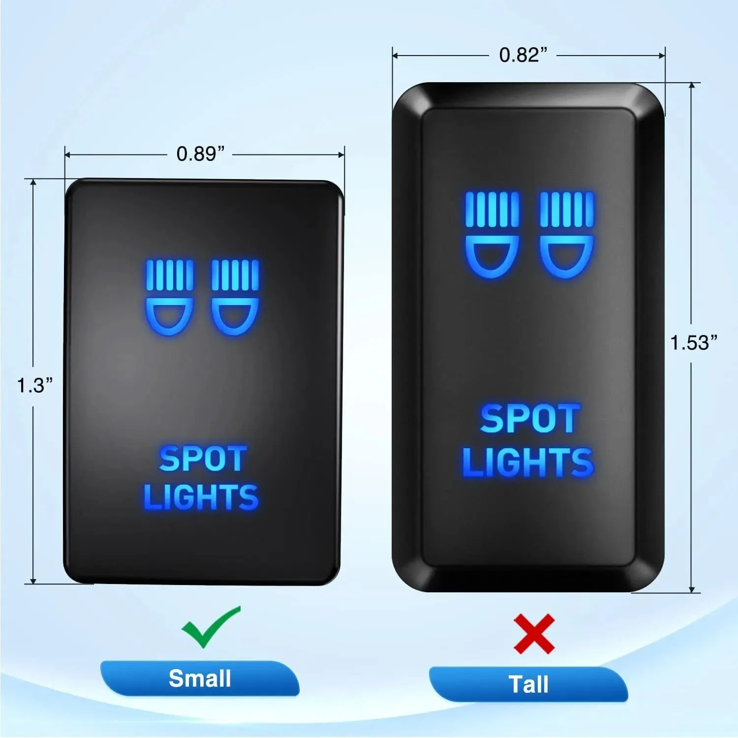 Toyota Spot Lights Push Button ON/Off Small Switch