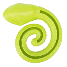 TRIXIE Snack Snake Coiled, Treat Activity Rubber Dog Toy